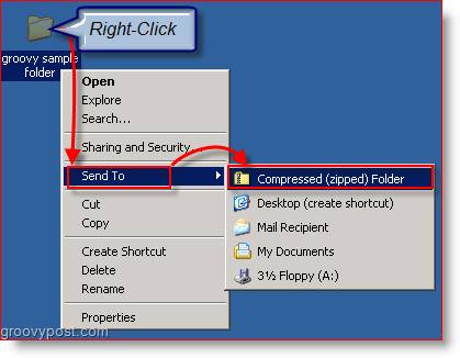 Compresser des fichiers et des dossiers à l'aide de Windows XP