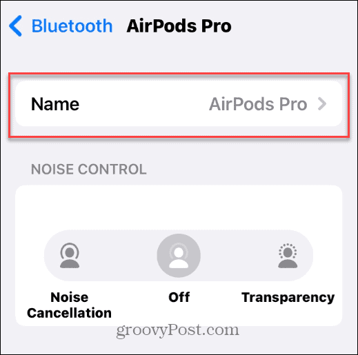 Changer le nom de vos AirPods
