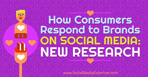 Comment les consommateurs réagissent aux marques sur les médias sociaux: nouvelle recherche de Michelle Krasniak sur Social Media Examiner.