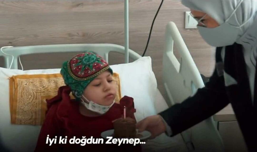 Emine Erdoğan a rendu visite à des enfants atteints de cancer