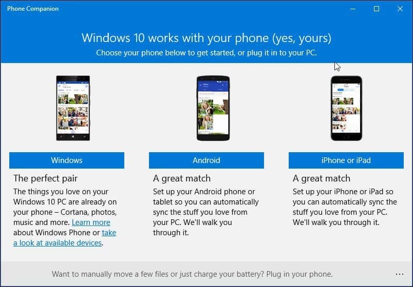Comment utiliser la nouvelle application compagnon de téléphone dans Windows 10