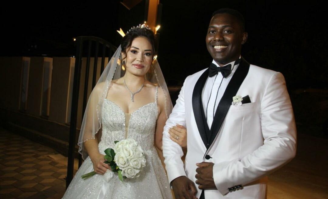 Un nouveau a été ajouté à la série des mariés africains! Omary de Tanzanie et İrem de Mersin se sont mariés