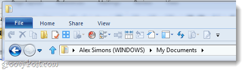 barre d'outils compacte windows 8