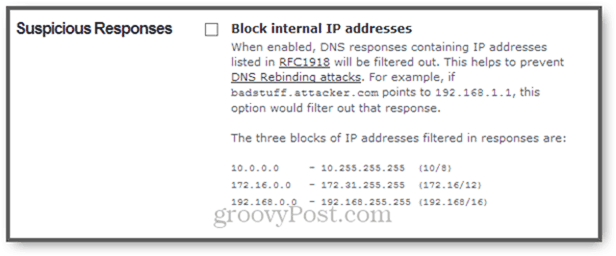 empêcher les attaques de reliure DNS
