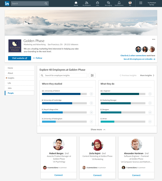LinkedIn a déployé plusieurs nouvelles fonctionnalités pour aider les membres à se connecter avec les entreprises qui les intéressent.