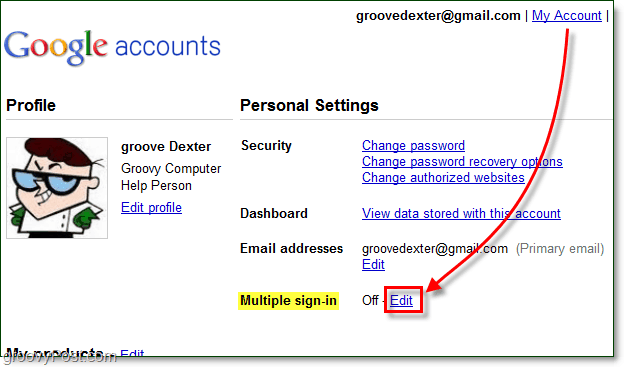 google account management multiple =