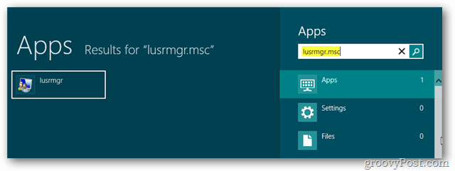 Windows 8: Activer le compte administrateur intégré