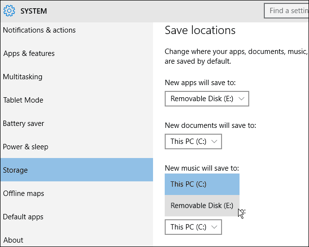 Windows 10: installez des applications, de la musique et bien plus sur un stockage externe