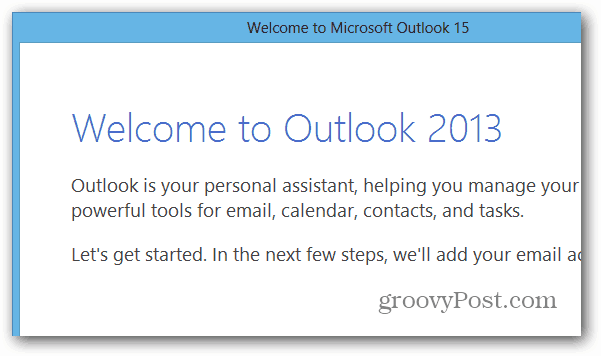 Outlook dans Office 2013