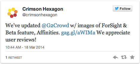 tweet de gaggleamp hexagone cramoisi