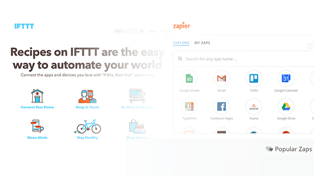 IFTTT zapier tâches automatisation temps intelligent cloud computing étudiant universitaire numérique