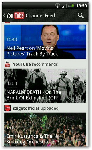 youtube android froyo pain d'épice nouvelle interface