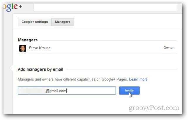 Comment ajouter un administrateur ou un gestionnaire à une page Google+