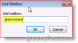 Capture d'écran Outlook 2010 ajouter une boîte aux lettres