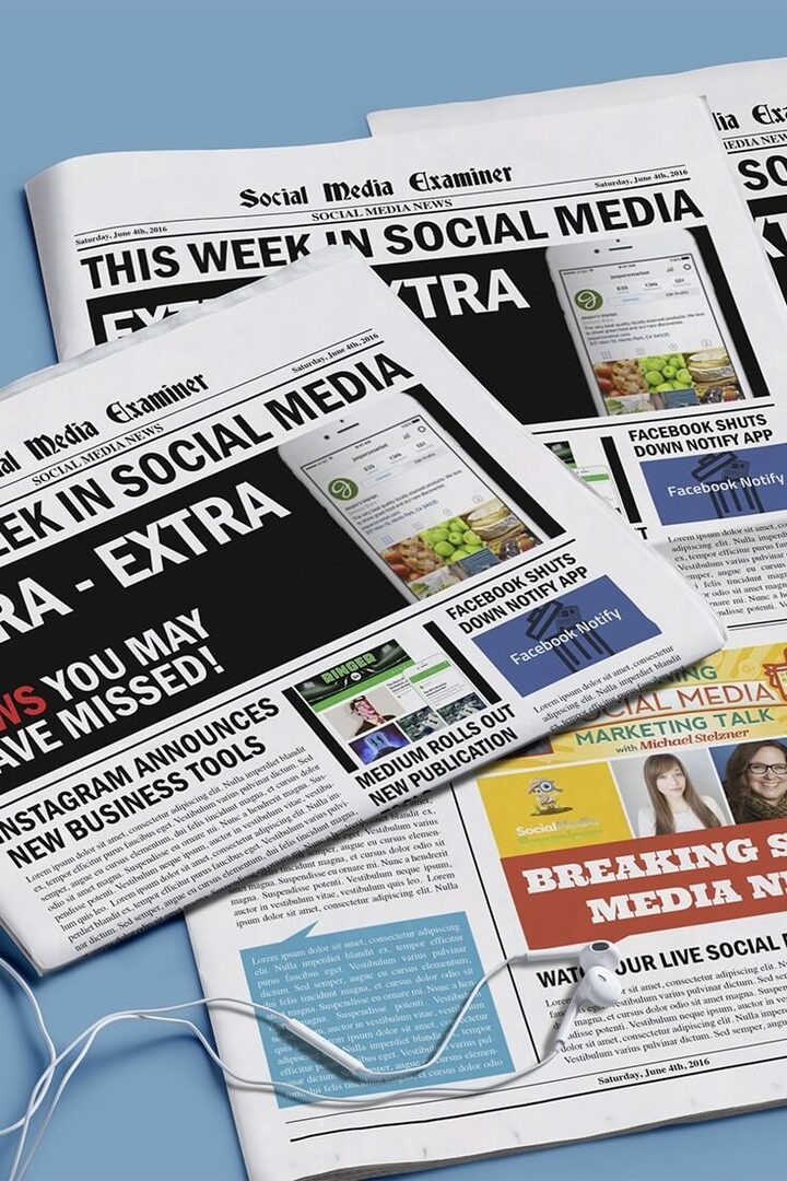 Instagram lance les profils d'entreprise: cette semaine dans les médias sociaux: Social Media Examiner