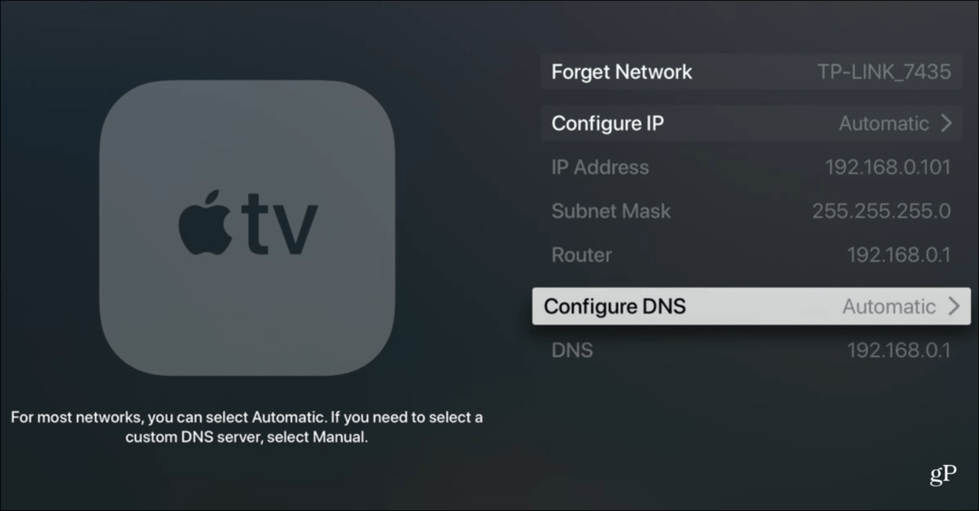 Comment changer le paramètre DNS sur votre Apple TV