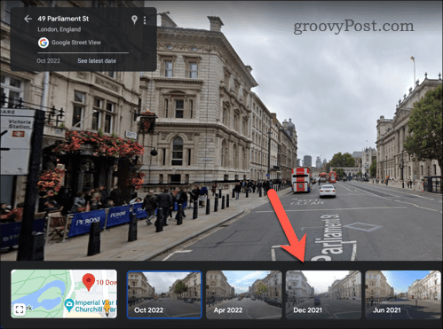 Choisir des images Street View plus anciennes dans Google Maps