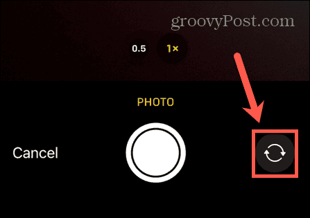 iOS faire pivoter l'icône de la caméra