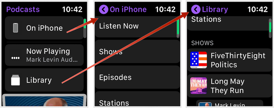 Podcasts Apple Watch