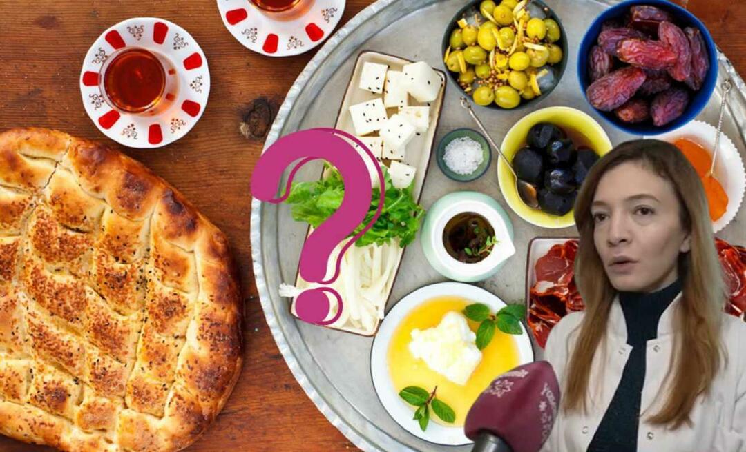 Comment manger pour ne pas grossir en iftar et sahour? exp. dit. Canel Öner Sayar raconte