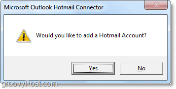 ajouter un compte hotmail à Outlook en utilisant l'outil de connecteur