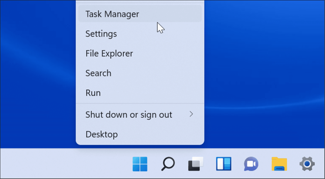 Ouvrez le Gestionnaire des tâches sur Windows 11