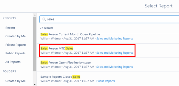 Bien que vous ne puissiez pas voir CLV dans Facebook Analytics, un outil CRM comme Salesforce vous aide à capturer cette métrique importante.