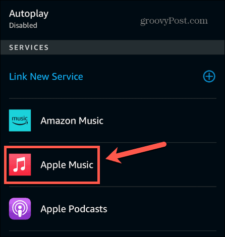 services alexa apple musique