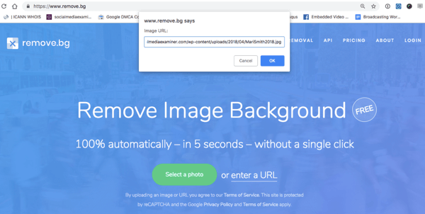 remove.bg utilise l'IA pour supprimer automatiquement les arrière-plans des images.