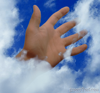 La main dans les nuages