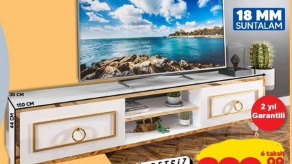 Comment acheter l'unité de télévision en bois aggloméré vendue à Şok? Caractéristiques de l'unité Shock TV