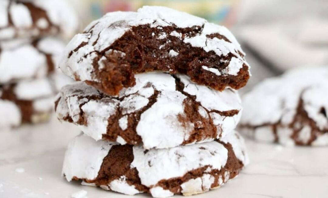 Comment faire des biscuits craquelés qui fondent dans la bouche? Biscuits concassés au cacao au goût de brownie !