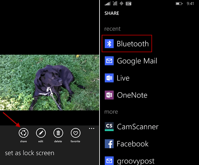 Conseil Windows Phone 8.1: Partager des fichiers via Bluetooth