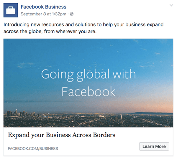 facebook pour les affaires mondiales