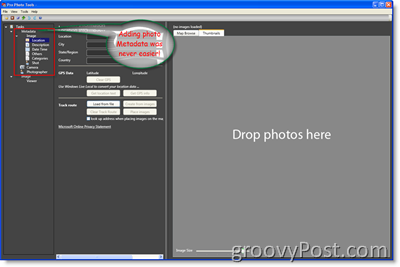 Métadonnées de Microsoft Pro Photo Tools:: groovyPost.com