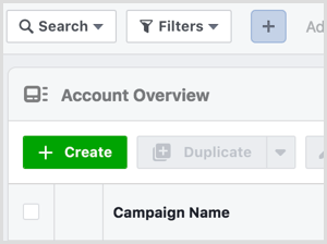 Créer un bouton dans Facebook Ads Manager