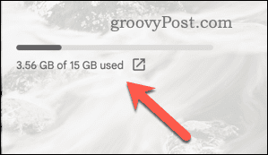 Exemple d'allocation de stockage pour un compte Gmail