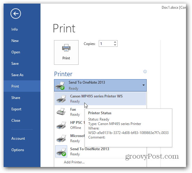 Comment imprimer à partir des applications de style Metro de Windows 8