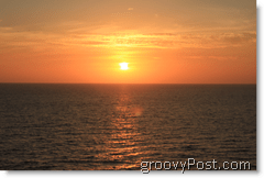 Coucher de soleil sur la Riviera mexicaine