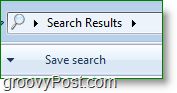 Capture d'écran de Windows 7 - Recherche Windows