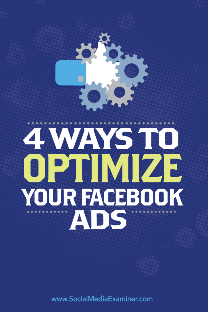 optimiser la campagne publicitaire facebook