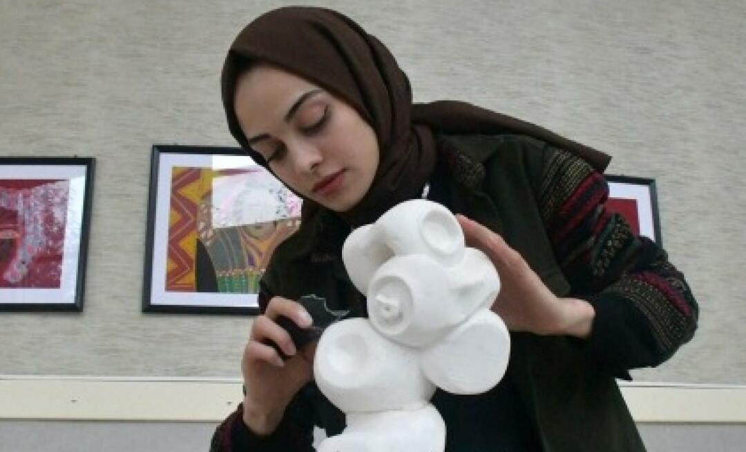 Un prix du ministère de la Culture à Emine Erdağ, qui a commencé son parcours par la peinture et a continué par la sculpture !