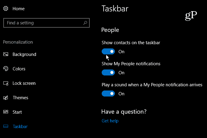 8 Paramètres-Taksbar-windows-10
