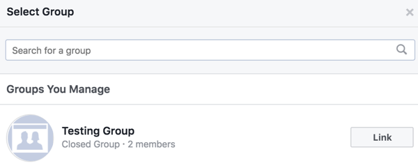 Liez votre groupe Facebook à d'autres groupes.