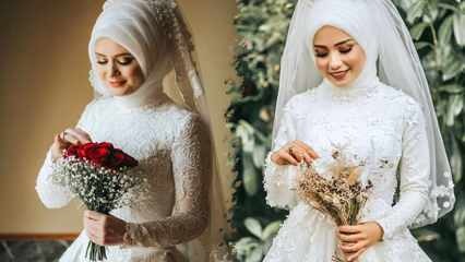 Modèles de robe de mariée hijab 2021 Les plus beaux modèles de robe de mariée hijab