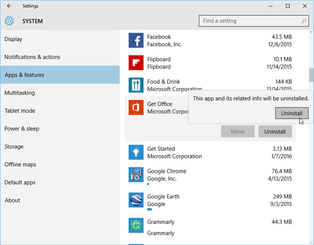 Désinstaller Candy Crush et autres applications préinstallées de Windows 10