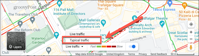 google maps trafic typique