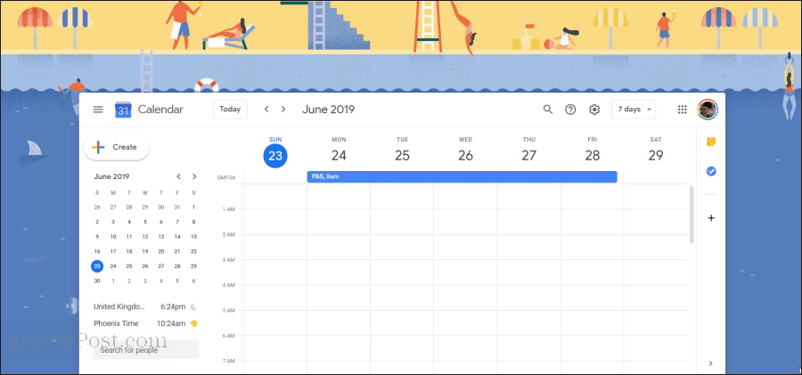 illustration de calendrier google