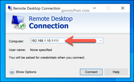 Établissement d'une connexion Bureau à distance Windows à l'aide d'un port RDP personnalisé