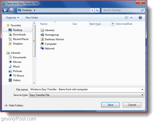 Outil de transfert facile de Windows 7 - Guide rapide